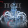 Светодиодный фонтан "Императорский" Сине-белый Акция