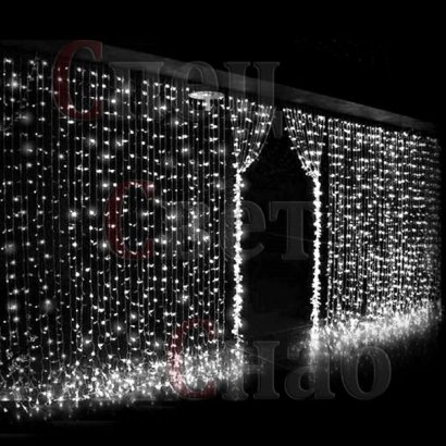 Световой Занавес "Дождь". Белый.