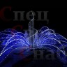 Уличный светодиодный фонтан "Симфония-2" белый синий