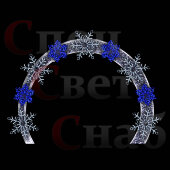 Новогодняя световая арка Снежинки на кольце М1