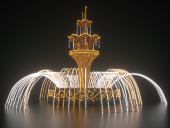 Светодиодный фонтан "Императорский"
